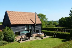 Corner Farm Barn & Garden Rear View