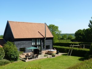 Corner Farm Barn & Garden from Rear