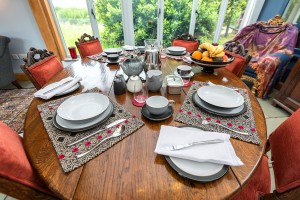 Corner Farm Holidays B&B Breakfast Table